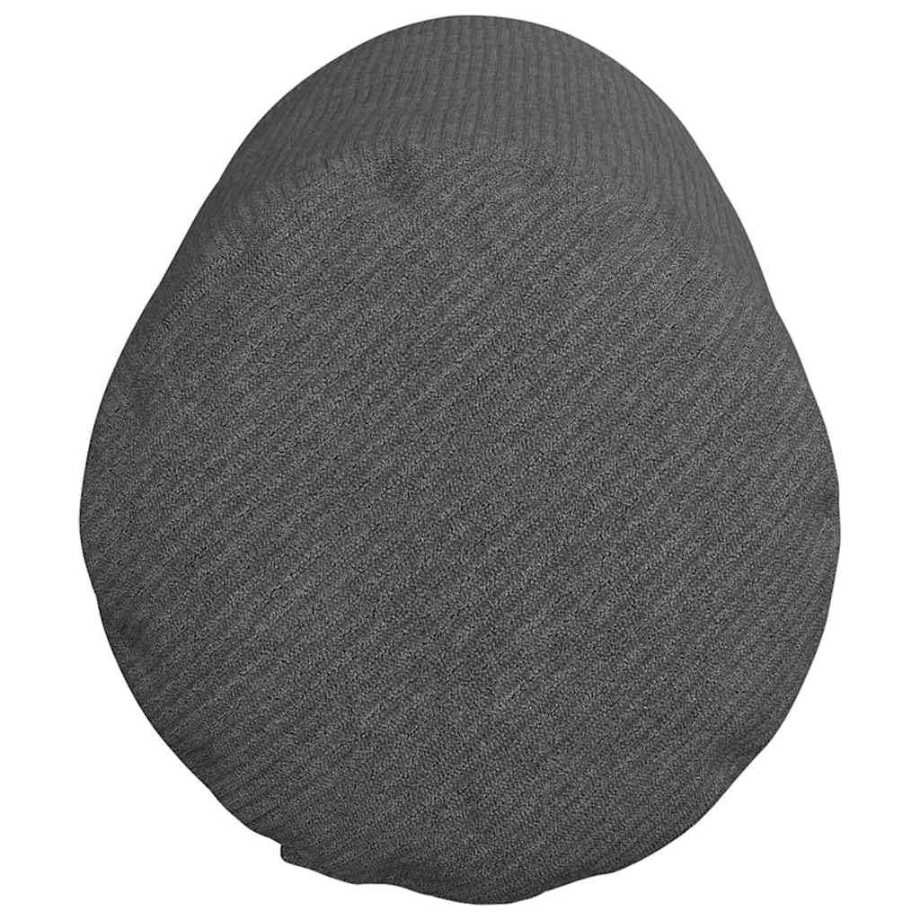 2er-Set Bolsterkissen Dunkelgrau Ø 25 x 70 cm Nackenrolle Cord | Weiche Nackenrollen mit Reißverschluss für gemütliche Stunden im Wohnzimmer und Schlafzimmer.