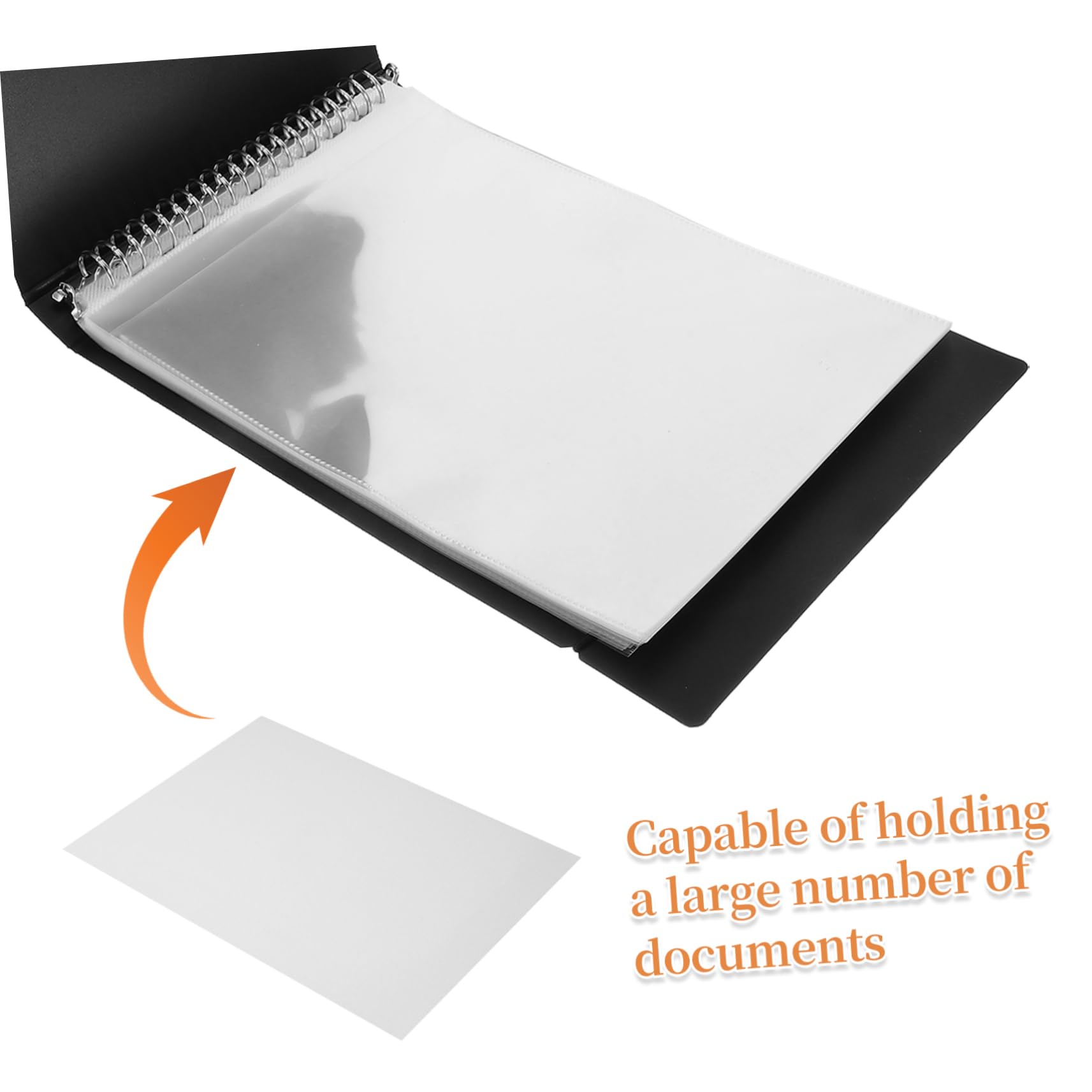 SHINEOFI Libretto Degli Assegni Office Folder Album Di Archiviazione File Album Delle Fatture Organizzatore Di Raccoglitori Controlla Il Raccoglitore Business Weight Binder Plastica Black