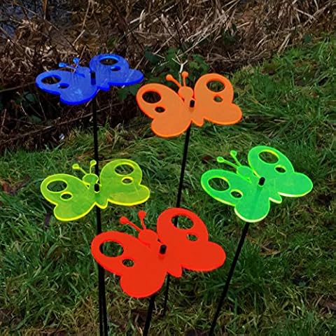 Sun Catcher Glowing Peacock Butterfly Stakes Cover