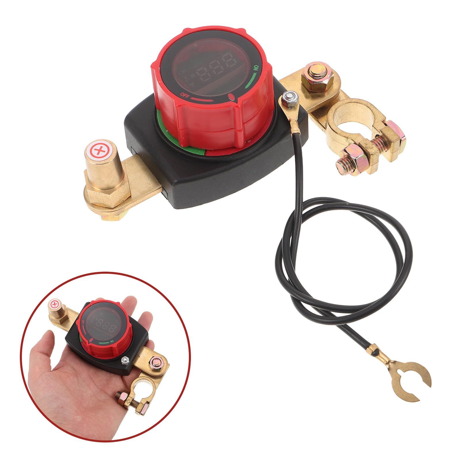 Interruttore Stacca Batteria Auto Top Post Isolatore Alimentazione Antiperdita per Camion Barca Rv Atv e Veicoli