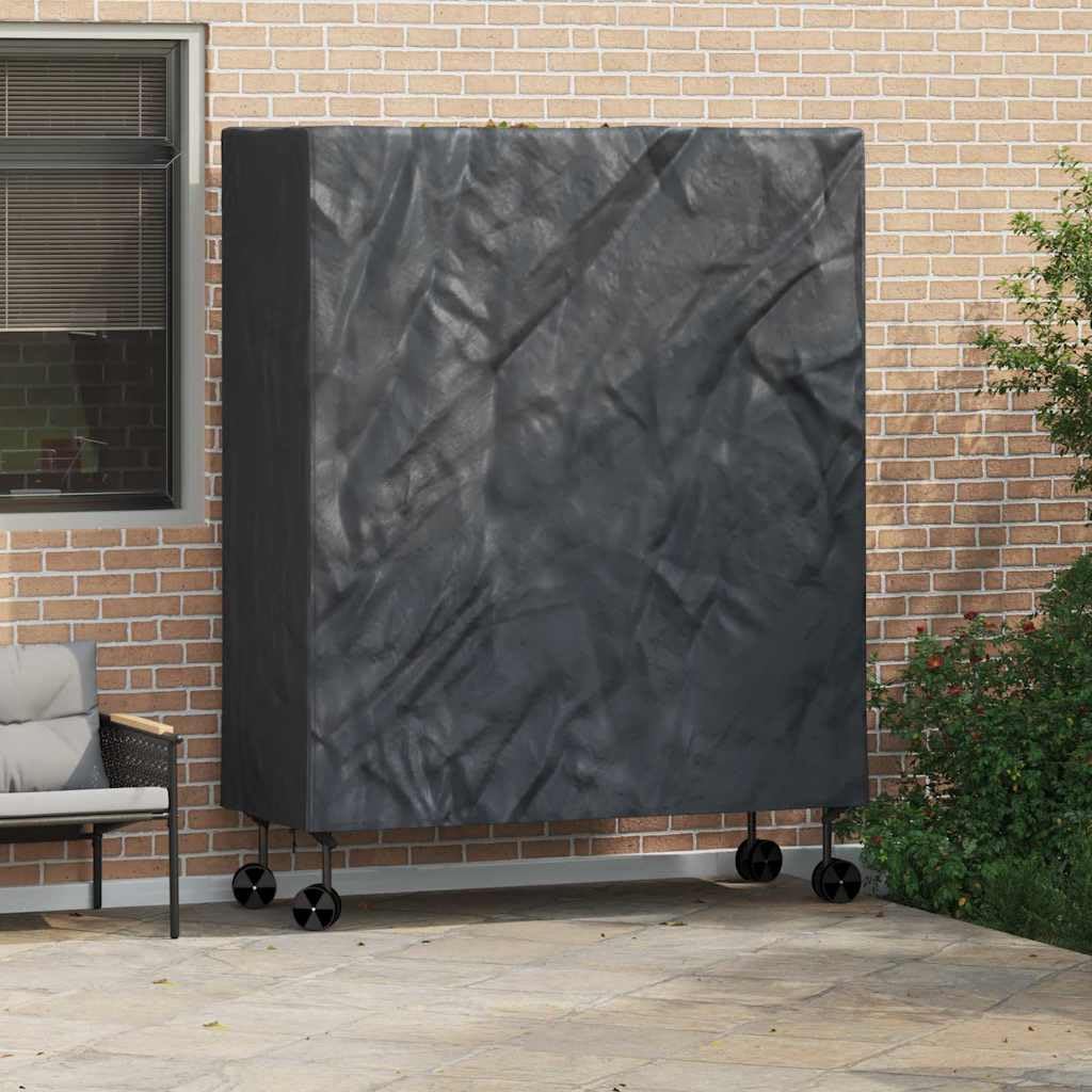 vidaXL Housse de Table de Pingpong Uni Noir 165 x 70 x 185 cm Tissu, Housses Modernes, irrégulières en Tissu étanche pour Tables, Jeux, Meubles de Jardin et terrasses