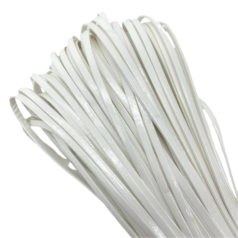 Decor Craft String 5yards Flat Leather String Decoration Rope, PU Imitation Cord for Jewelry Making 1piece