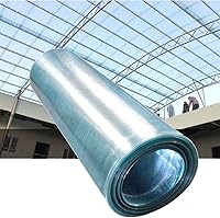 Vista 1 de GZHERVICES Hoja de techo de policarbonato, panel de fibra de vidrio de 0.031 in fácil de doblar y cortar, aislamiento impermeable para toldo