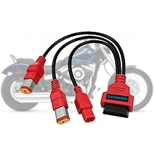 OBD2 Adapter for Harley Davidson 3-in-1 4Pin+6Pin+6 Pin OBD Cable