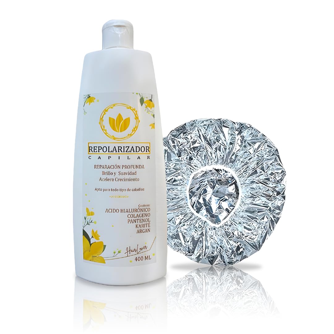 Repolarizador Capilar Antiencrespamiento para Cabello Dañado Seco Quebradizo con Ingredientes Hidratantes Nutritivos + Gorro Térmico 400 ml