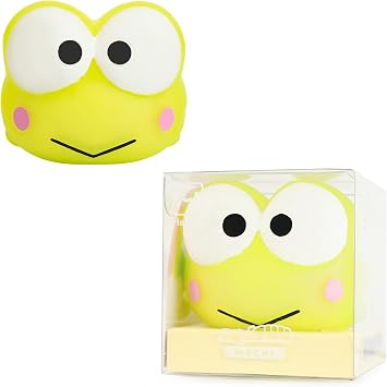 Hamee SquiSHU Sanrio Hello Kitty and Friends Squishy Toy - [Pull Stretchy Dough Fidget Sensory Toy] [Soft Squeeze Ball] Relaxing Fun Gift for Kids, Adults - Keroppi