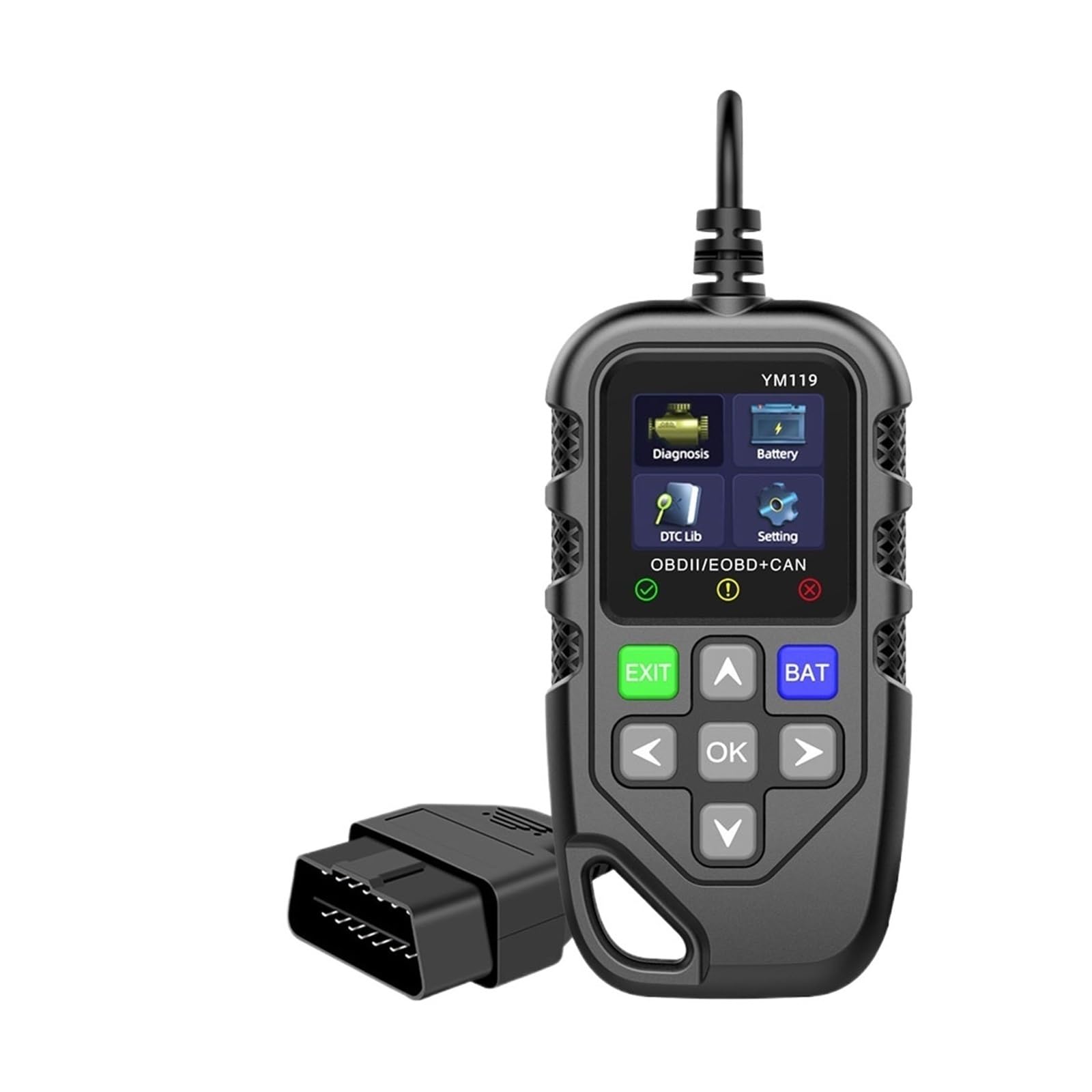 Lector de códigos OBD2 multilingüe Que Funciona con automóviles Herienta de diagnóstico automático for automóviles Borrar/borrar códigos Escáner OBDII