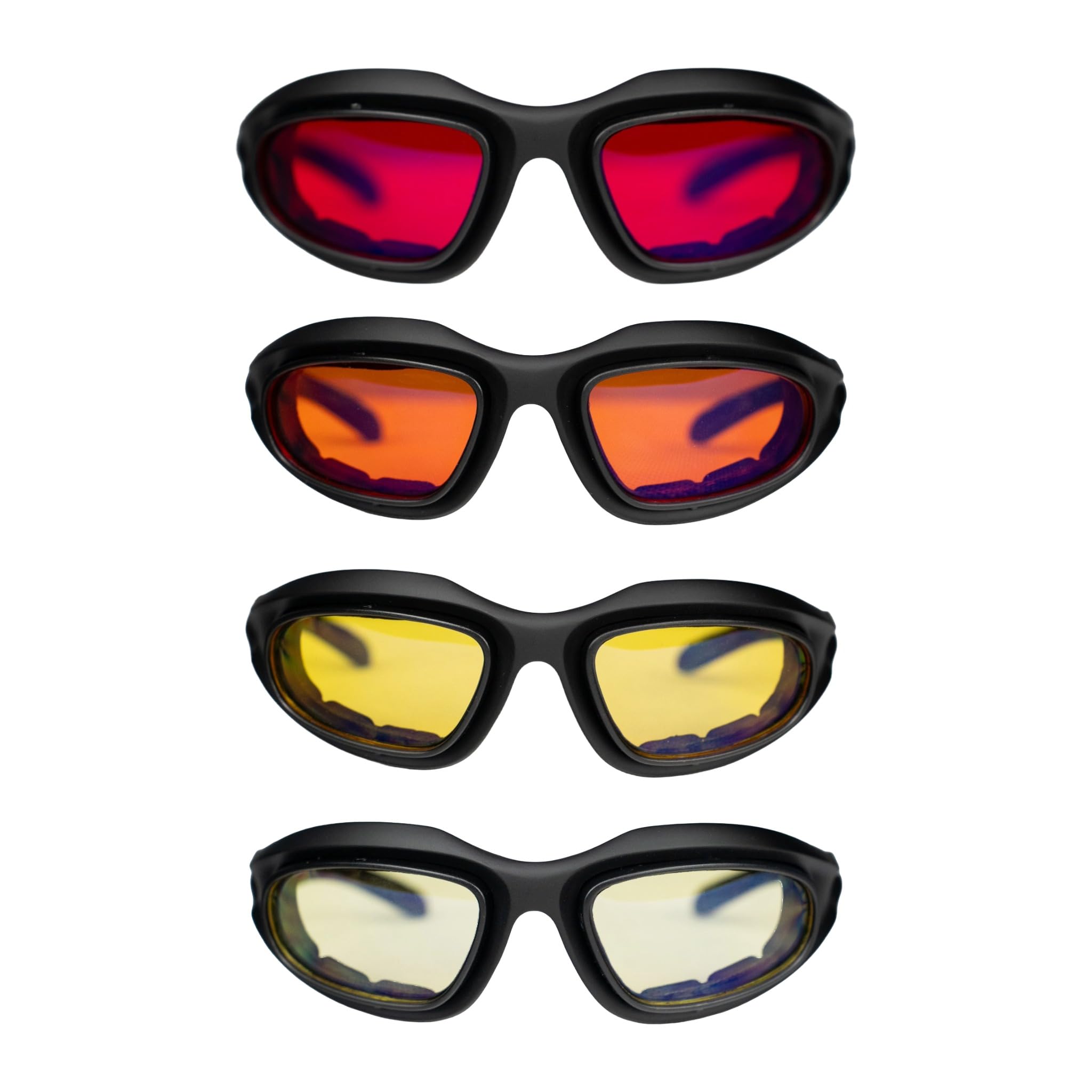 SLEEP-Ultimate Occhiali filtro luce blu con lenti intercambiabili 4 in 1, filtro luce blu e filtro luce verde, unisex