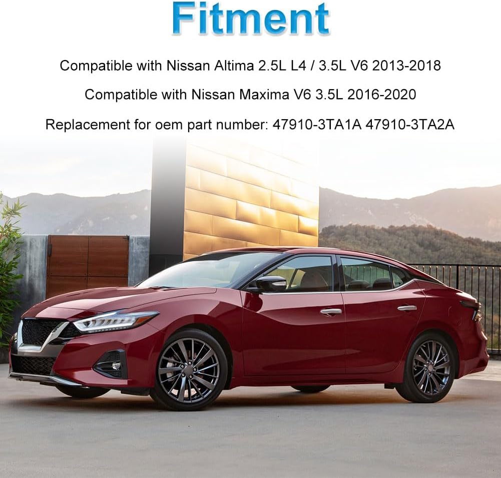 WMPHE 2 Pcs Front ABS Wheel Speed Sensor Compatible with Nissan Altima 2.5L L4 and 3.5L V6 2013 2014 2015 2016 2017 2018, Nissan Maxima V6 3.5L 2016 to 2020, Replacement for 47910-3TA1A, 47910-3TA2A