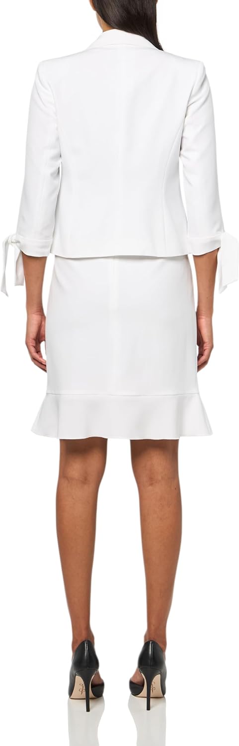 Le Suit Womens Jacket/Skirt Suit - Image 2