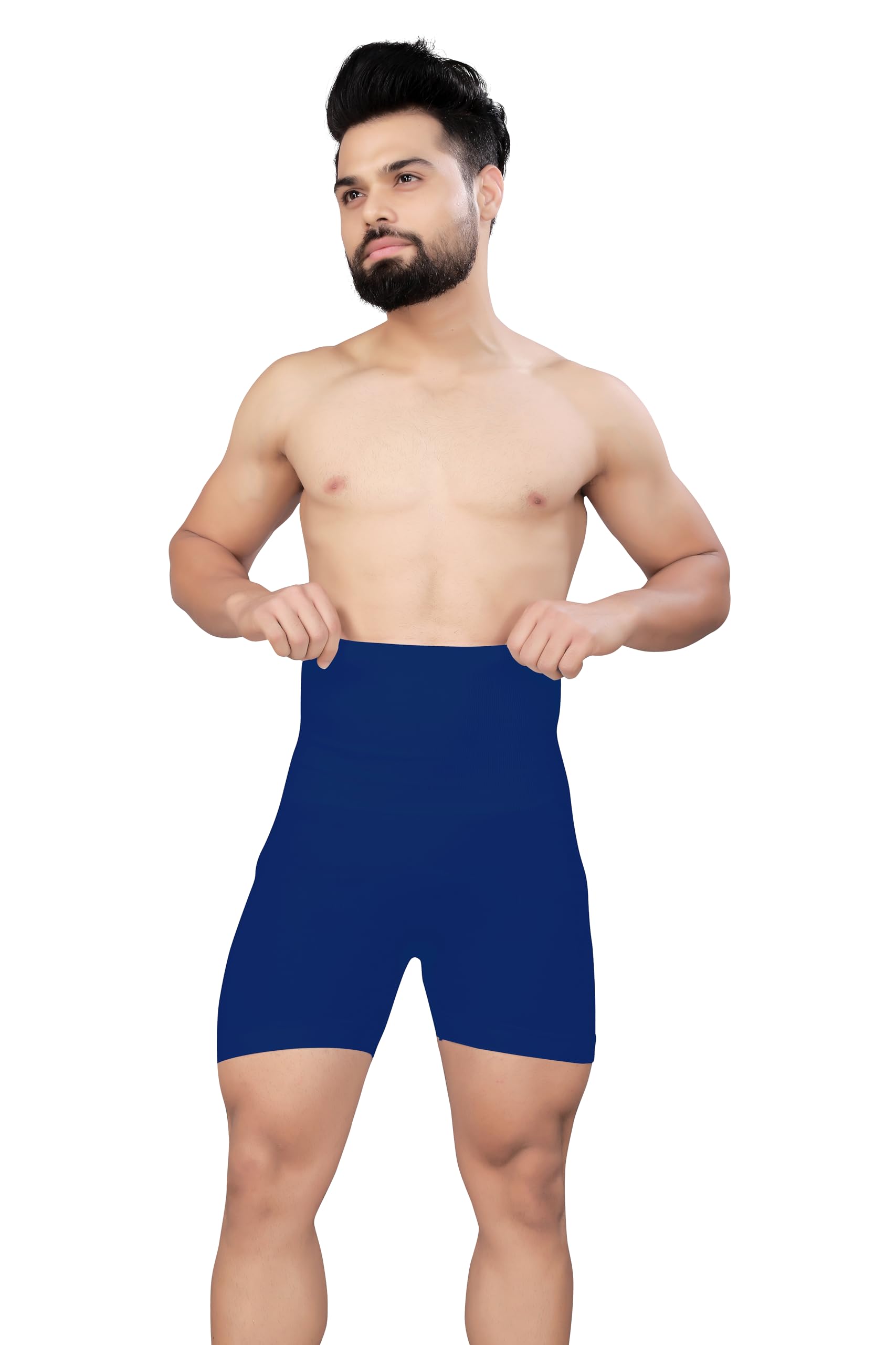 Mens Seamless Tummy Tucker Waist Cincher Thigh Slimming Body Shapewear Belly Girdle Boxer Briefs