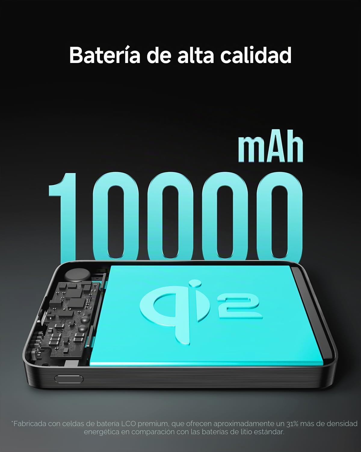 Qi2 15W Power Bank Magnético 10000mAh, Batería Externa Carga Rápida PD 30W, Cargador Portátil Inalámbrico Magsafe Compatible con iPhone 17 Pro MAX Air/16/15/14/13/12