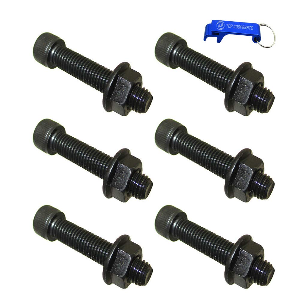 TC-Motor 1/4-28 x 1.25 Wheel Stud Bolt Nut for Racing Go Kart Cart (6)