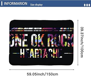 Amazon｜カーペット ワンオクロック ONE OK ROCK ラグマット 絨毯