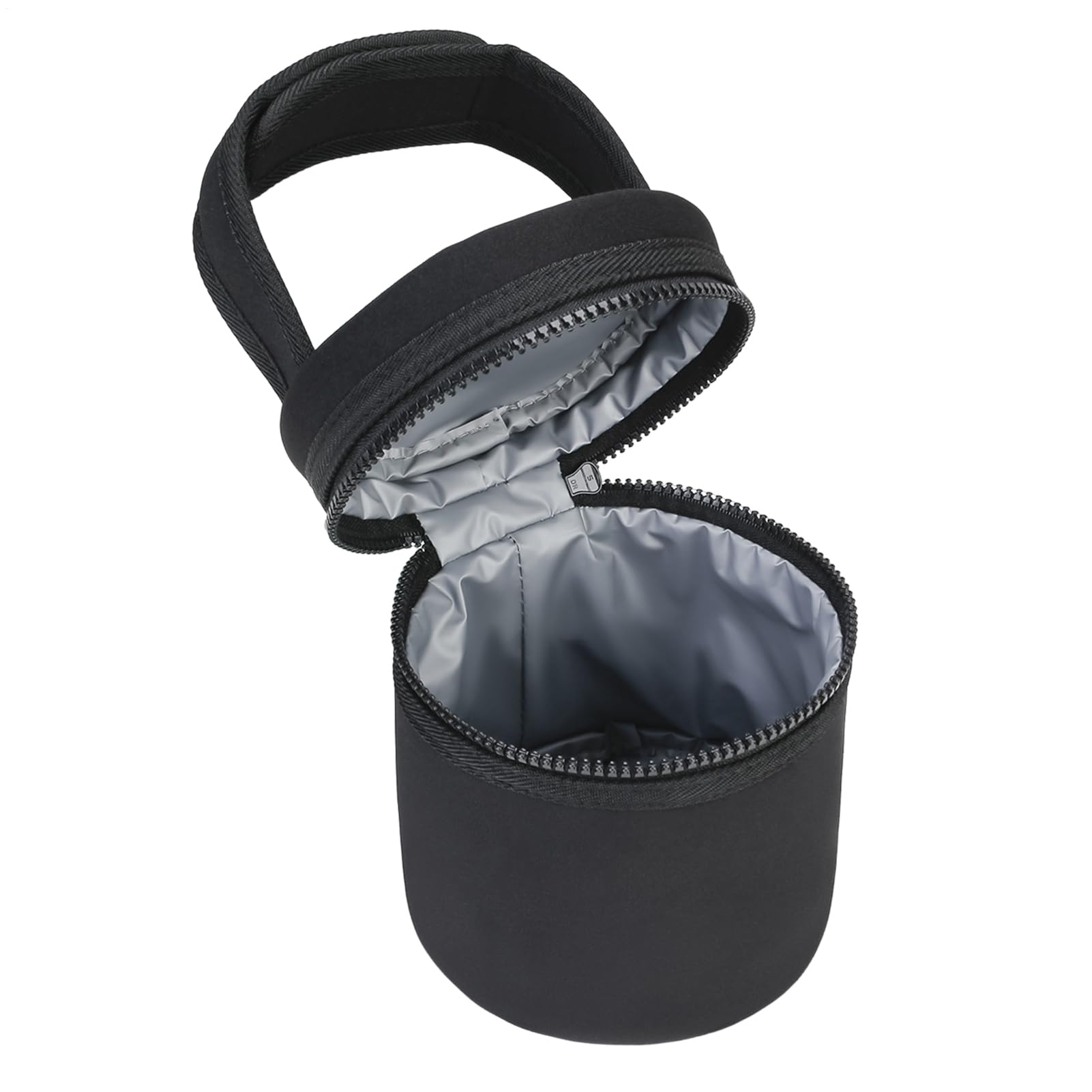 Breastmilk Cooler Bag – Diving Cloth + Lining 12.5x15.5cm | Breast Milk Storage Bottle Bag with Detachable Strap | Bottle Cooler Fits 2 Large 8oz Bottles for Travel Outdoor