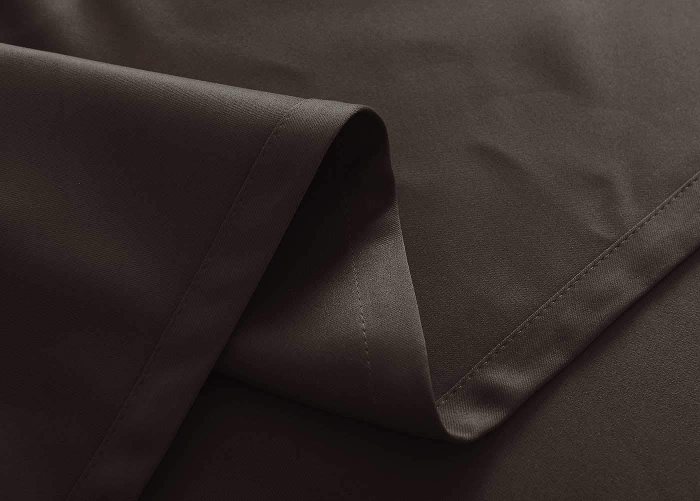Gardinenbox NewYork Opaque Curtains, Brown, H x W 225 x 295 cm, Pack of 2, Thermal Curtains, Blackout Curtain - Image 4