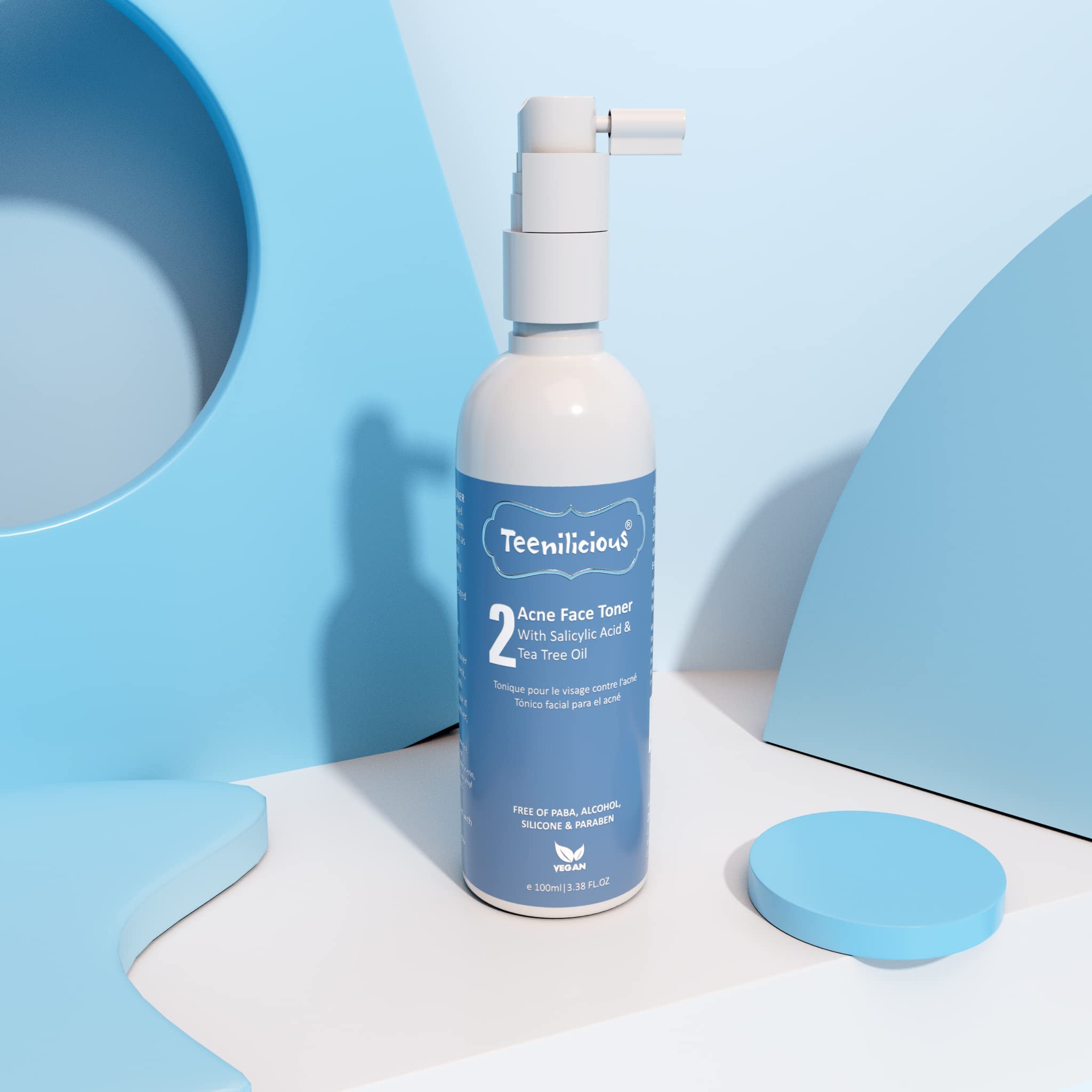 Teenilicious Acne Toner With 0.5% Salicylic Acid & Tea Tree Oil - For Oily Skin & Comedonal Acne - 100Ml