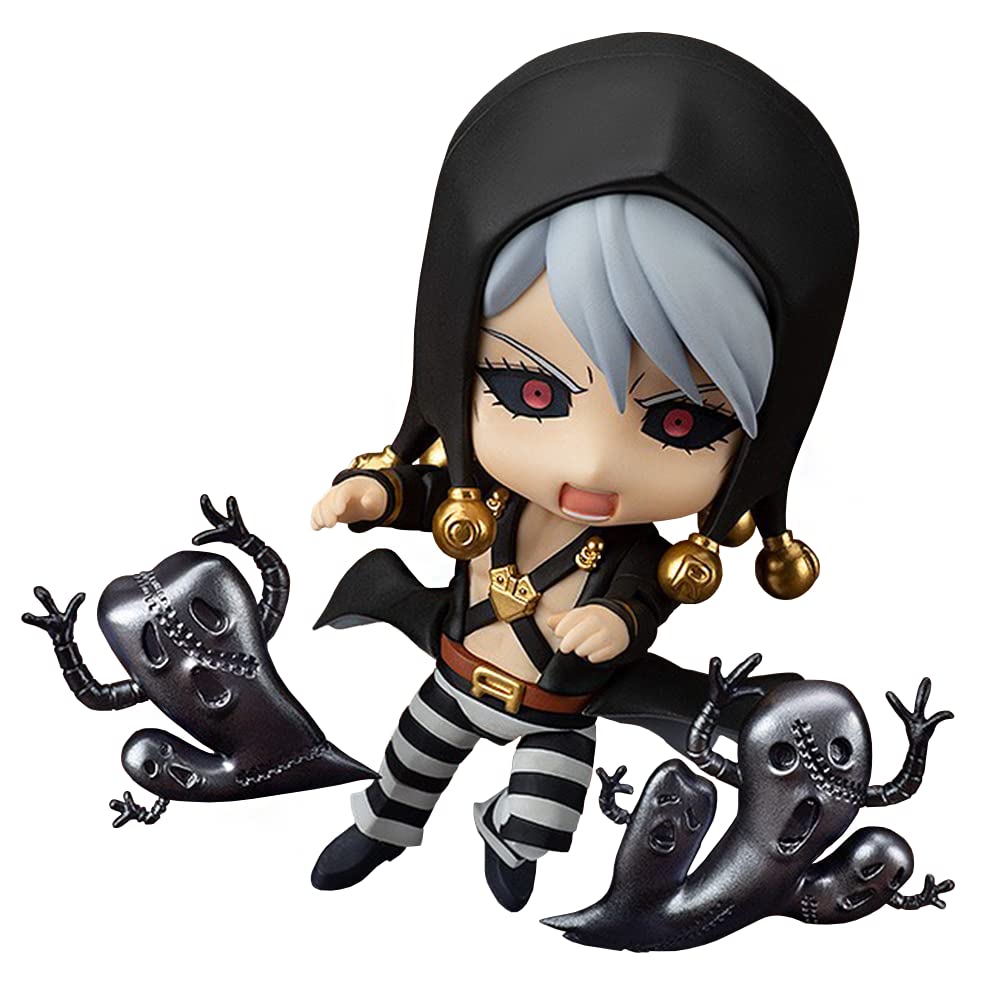 Jiumaocleu JJBA Action Figure Risotto Nero Figure, 10cm Mini Anime Figure Risotto Nero Statue, Joint Movable, Parts Changeable, Handmade Collectible Gifts for Fans