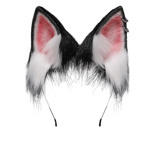 Faylay Dog Ear Women Faux Fur Headband Cosplay Headwear Animal Ears - Hsqfg-ehk