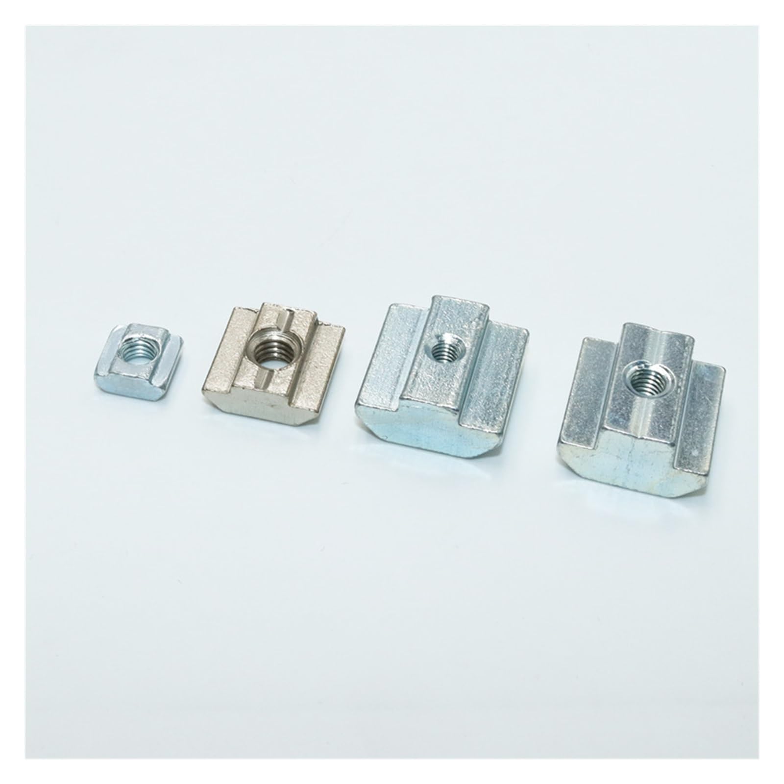 T-Nut-Gleitmuttern, Schiebe T Muttern for 2020 3030 4040 4545 Aluminium Profile M3 M4 M5 M6 M8 M10 Gewinde(2020-M4-100Pcs)