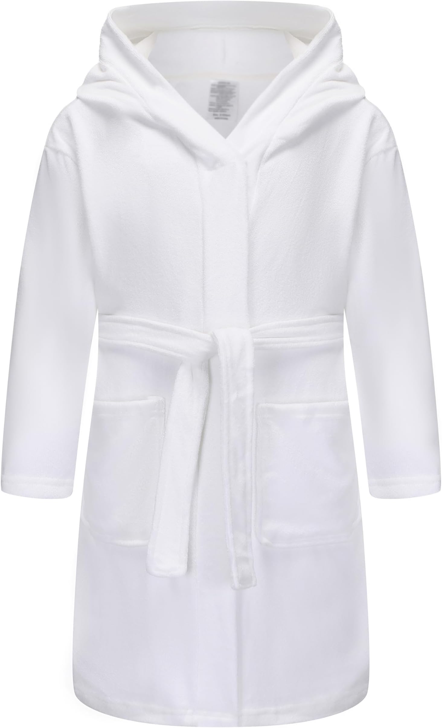 Kids Soft Towel Hooded Robe Cotton Bathrobe for Girls 5-16 Years