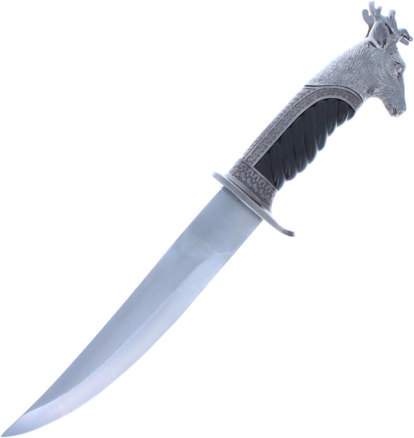 ASR Outdoor 13" Wildlife Knife Collection Animal Head Fixed Blade Hunting Knife, Deer