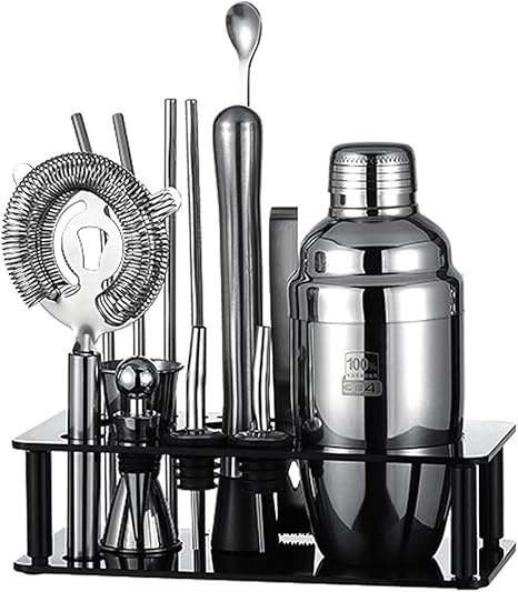 Kit de Bartender Coctelera 14 Piezas YFWOKSL 550 ml