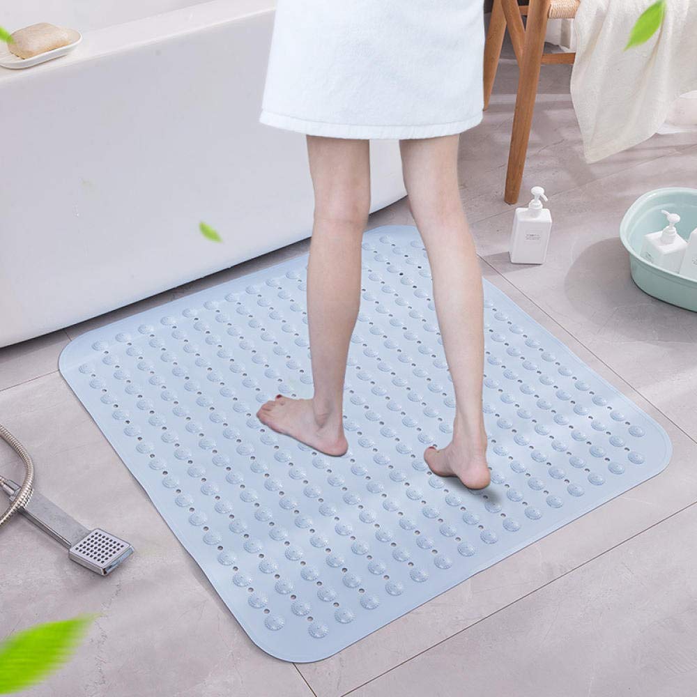 Douchemat, antislip, douchemat, douchemat, 80 x 80 cm, zacht comfort, pvc, luffa, douchemat, antislip, met afvoergaten, sneldrogend, anti-schimmel, voor de douche