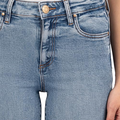 KUT from the Kloth Women's Kelsey High-Rise Ankle Wide Hem Side Bottom Inset in Defend4