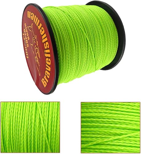 Miniatura 3 de Hilo de pescar Bravefishermen, color verde fluorescente