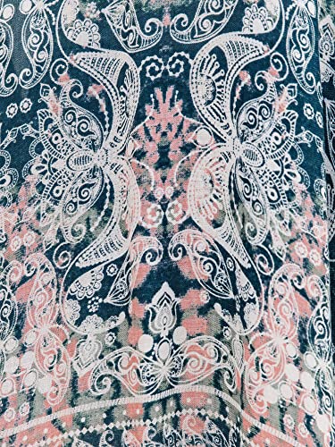 Moss Rose Women's Beach Cover Up Swimsuit Kimono With Bohemian Floral Print, Loose Casual Resort Wear #TOP5