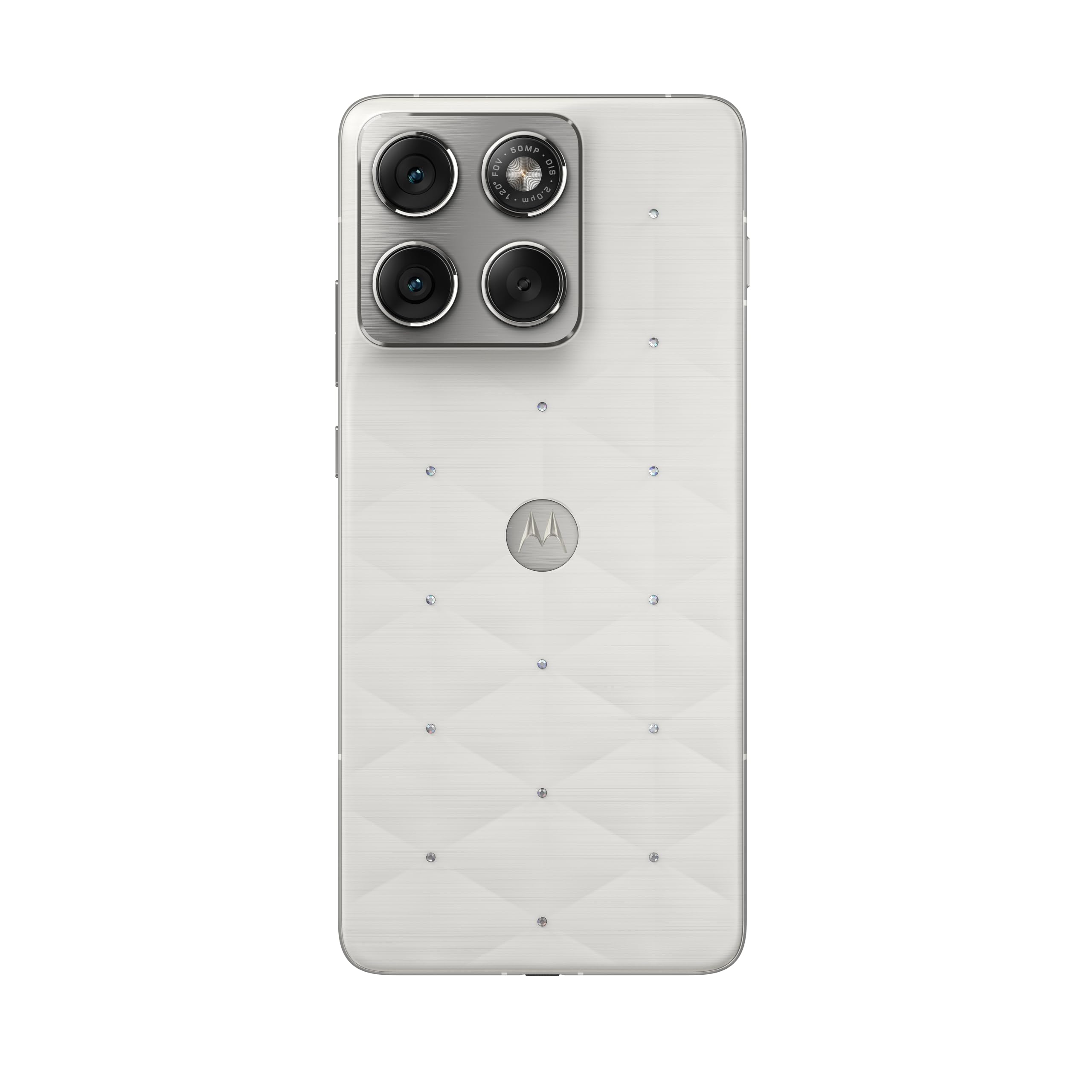 Motorola edge 70 e moto buds loop con crystals by Swarovski®(12/512GB, Doppia fotocamera 50MP+flicker cam, selfie 50MP, sottile 5.99mm, 4800mAh, Display 6.67" 120Hz, Android 16) PANTONE Cloud Dancer