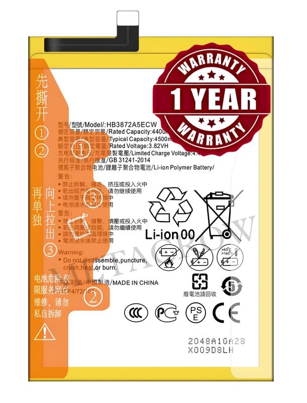 Image of Original HB3872A5ECW Battery Compatible for Huawei Honor Note 8 (Honor V8 Max) (EDI-AL10) - (4500mAh) - 1 Year Warranty JK1