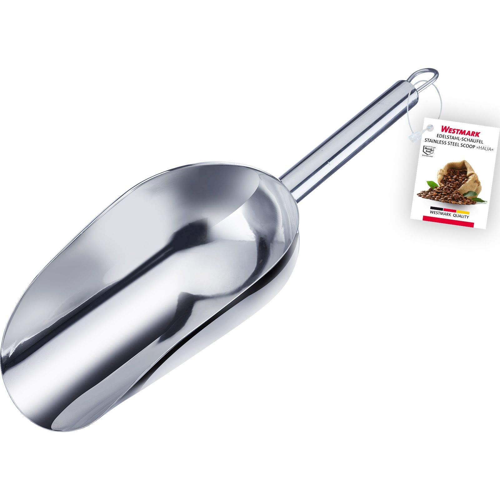 Westmark Paletta per pesare/riempire, Capacità: 400 ml (ca. 500 g di farina), Acciaio inox, Halia, Argento, 91062270