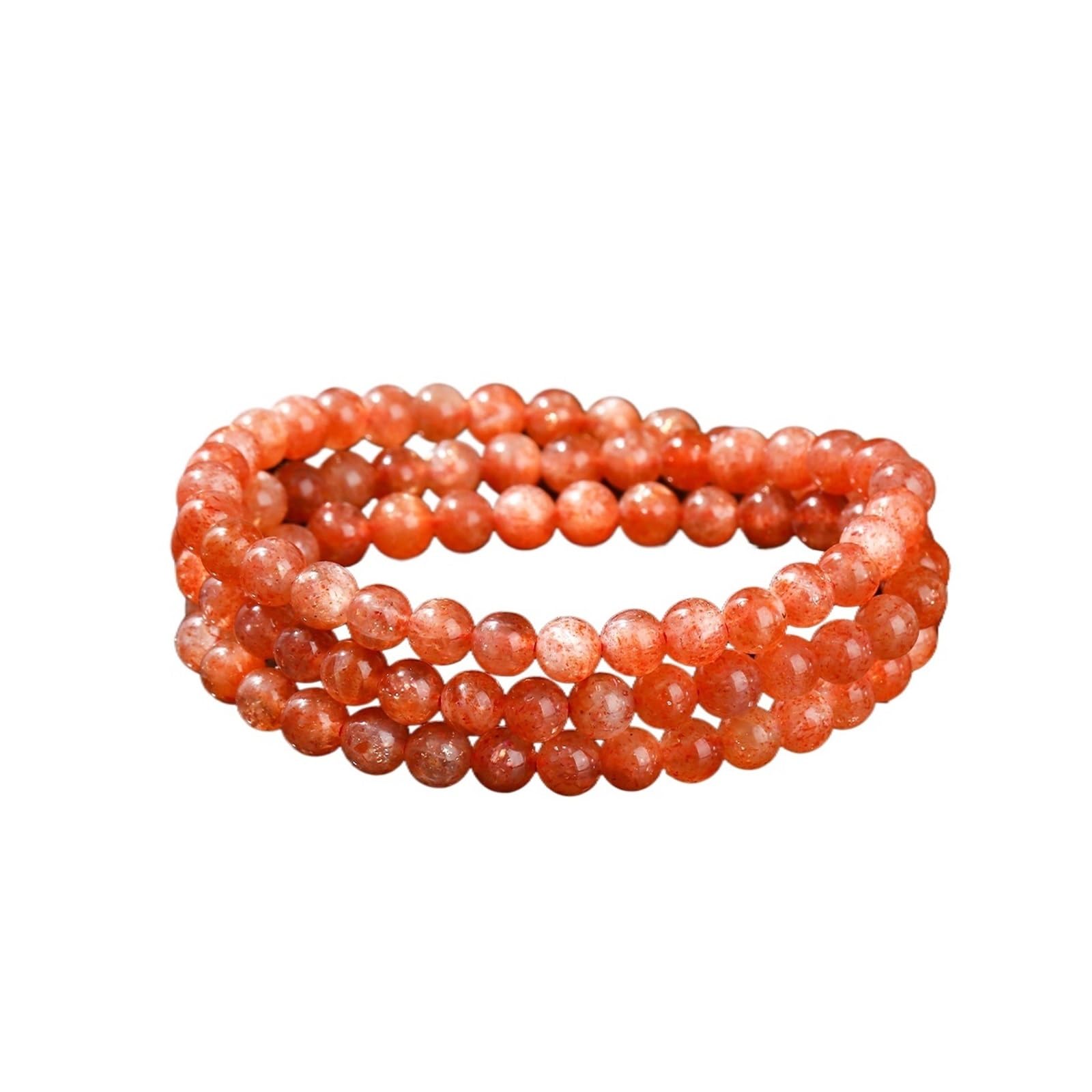 Braccialetto da donna con ciondolo multistrato dorato naturale, con pietre preziose, fatto a mano, elastico