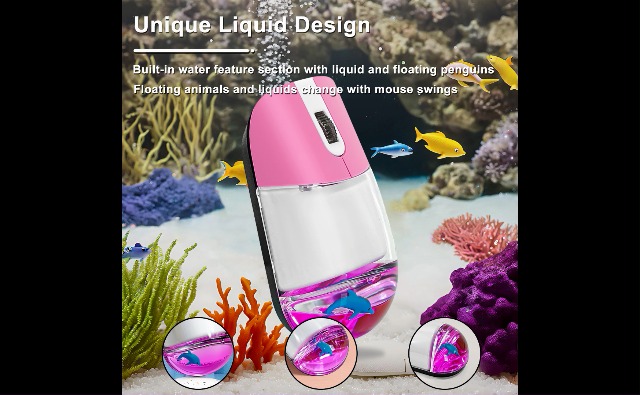 Amazon.com: Wireless Mouse with Liquid Water Section & Floater