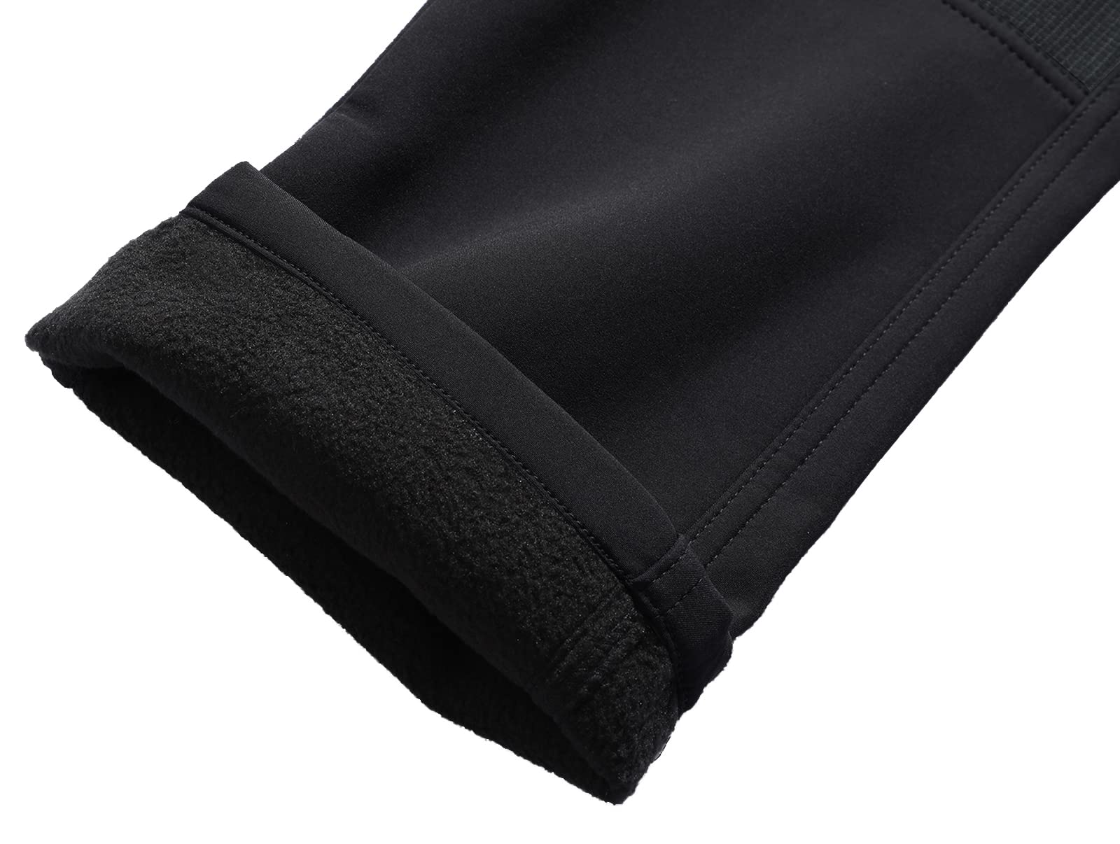 Pantaloni Trekking Sci Uomo Invernali Pantaloni da Lavoro Termici Impermeabile Pantaloni Neve Softshell Montagna Escursionismo Caldo All'aperto KZ41065M-Black-L