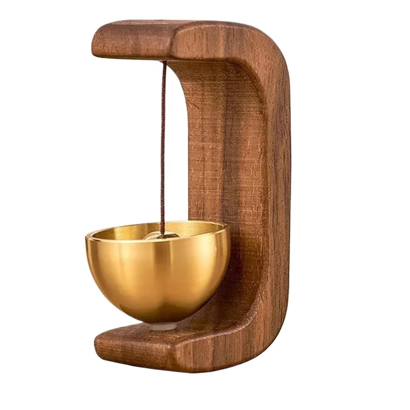 Ilumos Color 2 Vintage Copper Wood Doorbell Wind Chime - Elegant Walnut Windbell For Home, Car, And Desktop Decoration(Color 2)