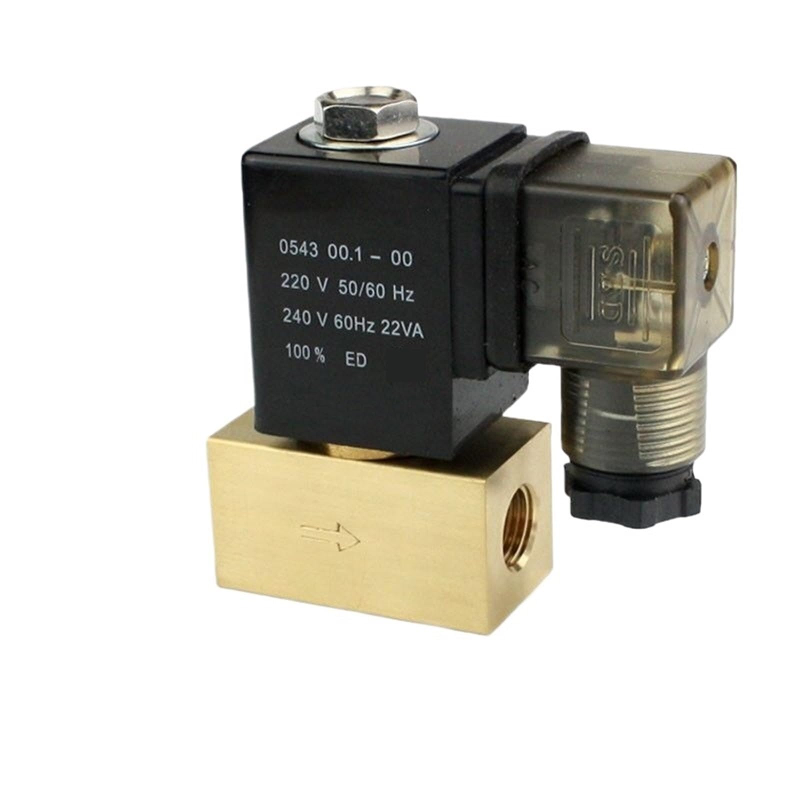 Coasddrld 3/8 Solenoid Valve 2 Way 1/4 1/2 12V 24V Dc Ac220v Normal Close(",Dc24v)