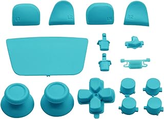 16Pcs Replacement Buttons for PS5 Gamepad, Thumbstick, Trigger Buttons, Joysticks for Precise Operation, Quick Installation, Personalized Appearance and Comfortable Grip (Light
