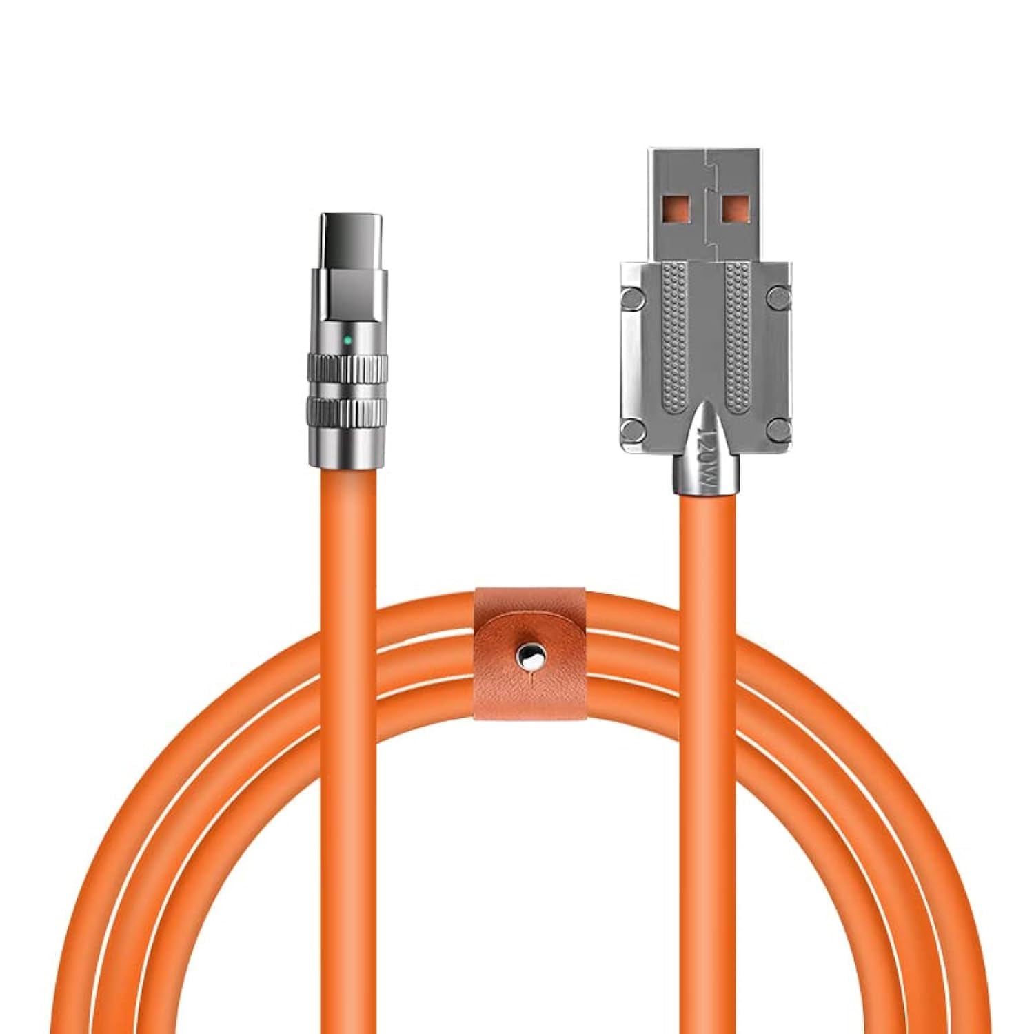 Type-C Cable,Fast Charging 5FT with Cable Straps Type C to A Cable USB Long Charger Cord for Samsung Galaxy S9 S8 Note 9/8 Plus LG V30 G6 G5 V20 Google Pixel Moto Z2 (Orange)