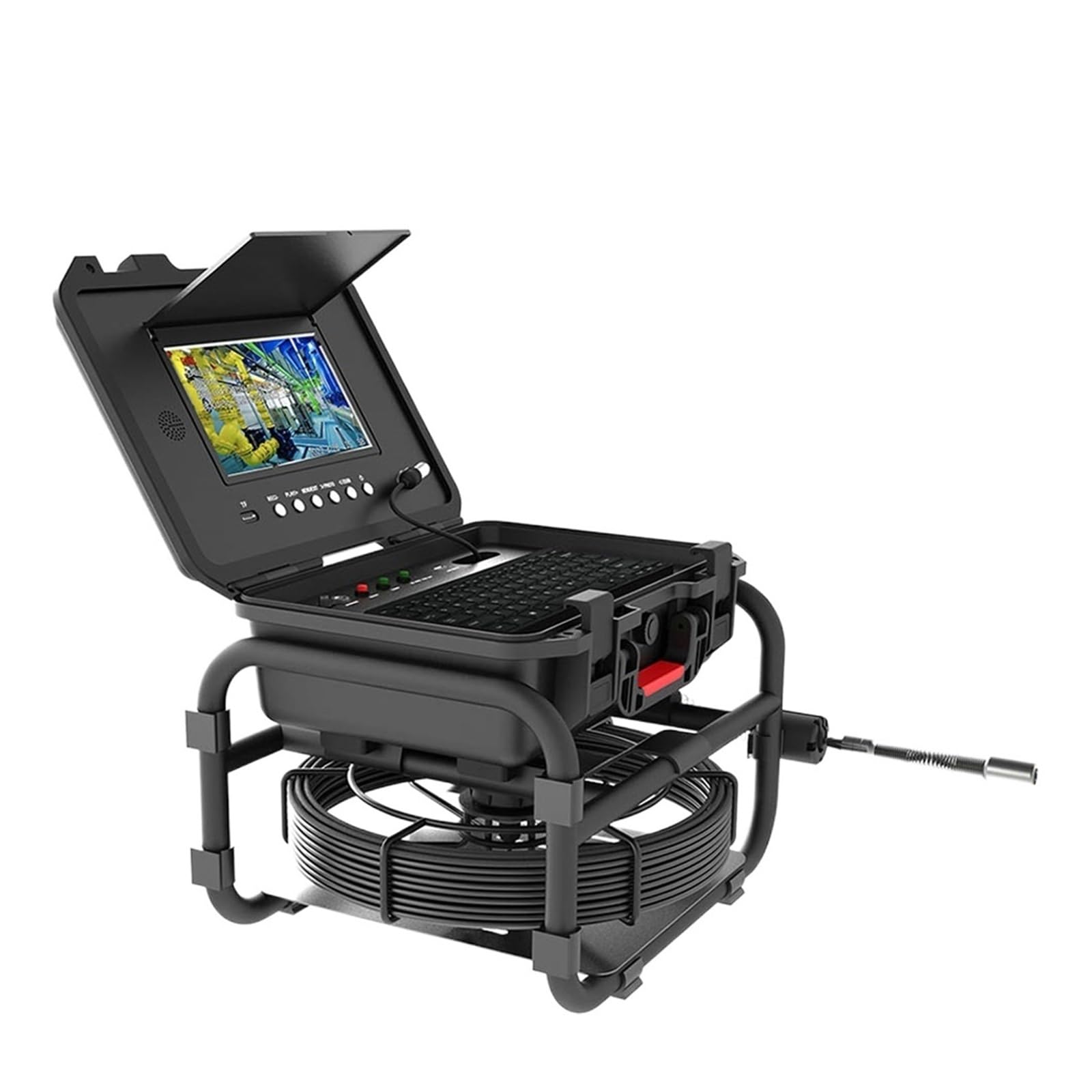 Cámara de inspección tuberías alcantarillado DVR 9 "IPS 23mm 1080P IP68 512HZ contador medidor endoscopio con tarjeta vídeo 16GB 20/30/40M(30M-Without Receiver)