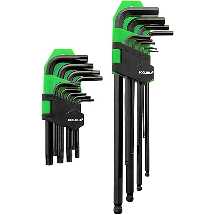 TOOLZILLA 18 Piece Hex Key (Allen Key) & TORX Key Set