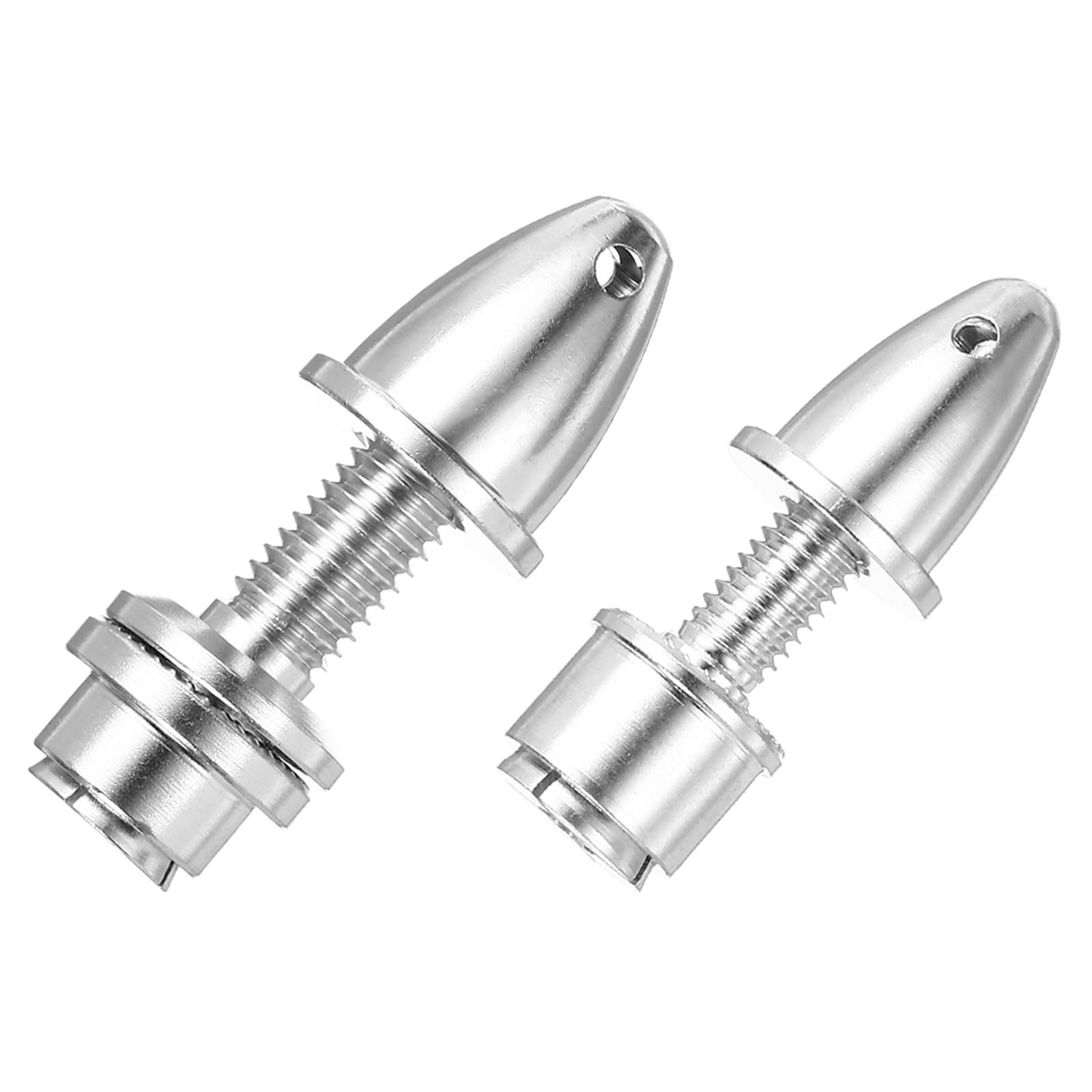 sourcing map Propeller Adapter RC Plane Airplane Spinners, 3.17/5mm Aperture and 5/8mm Output Axle Propeller Adapter Saver for Shaft Brushless Motor Speed Controllers, Pack of 2