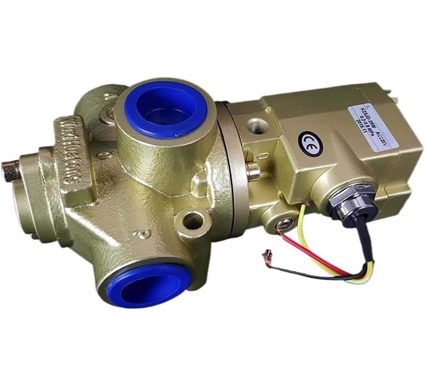 1 szt. K23JD 3-drogowy pneumatyczny zawór elektromagnetyczny – normalnie zamknięty zawór odcinający do kontroli gazu i cieczy(K23jd-20w 24V)