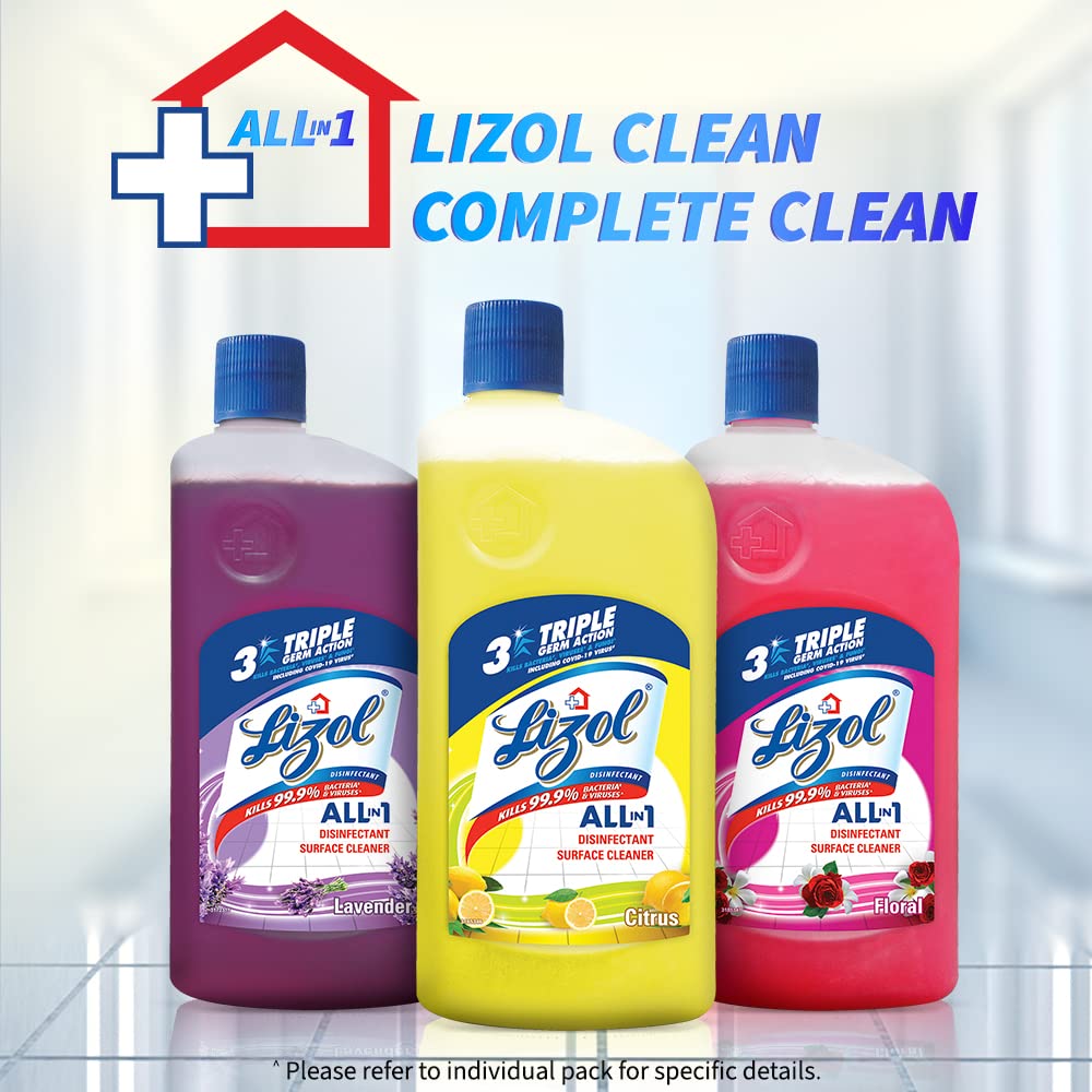 Buy Lizol Disinfectant Surface & Floor Cleaner Liquid, Citrus 5 L