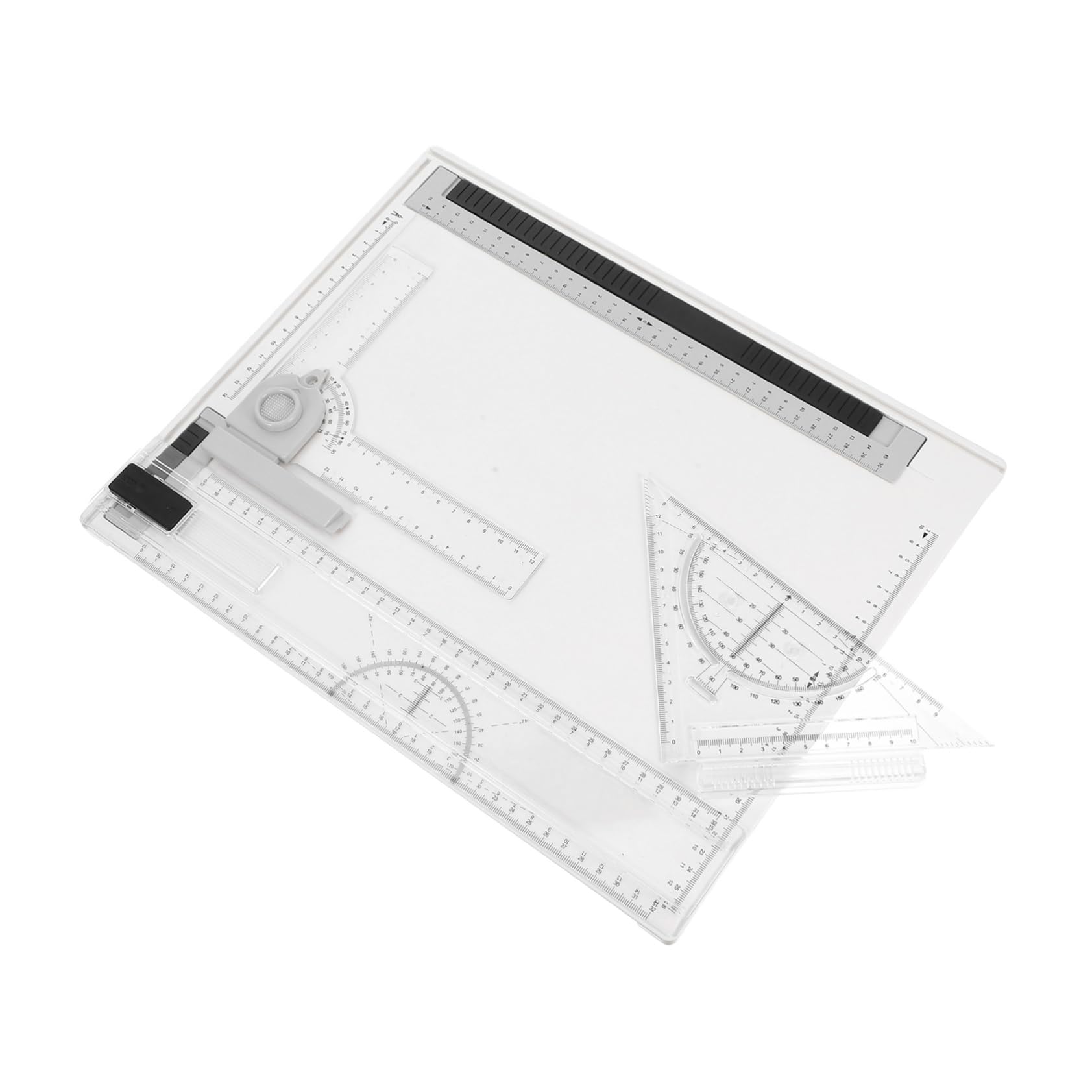 Tavoletta da Disegno A4 Professionale per Architettura, Set 1 | Plastica, Strumenti e Righelli Inclusi, Portatile e Leggera, Scale Precise per Uso Outdoor