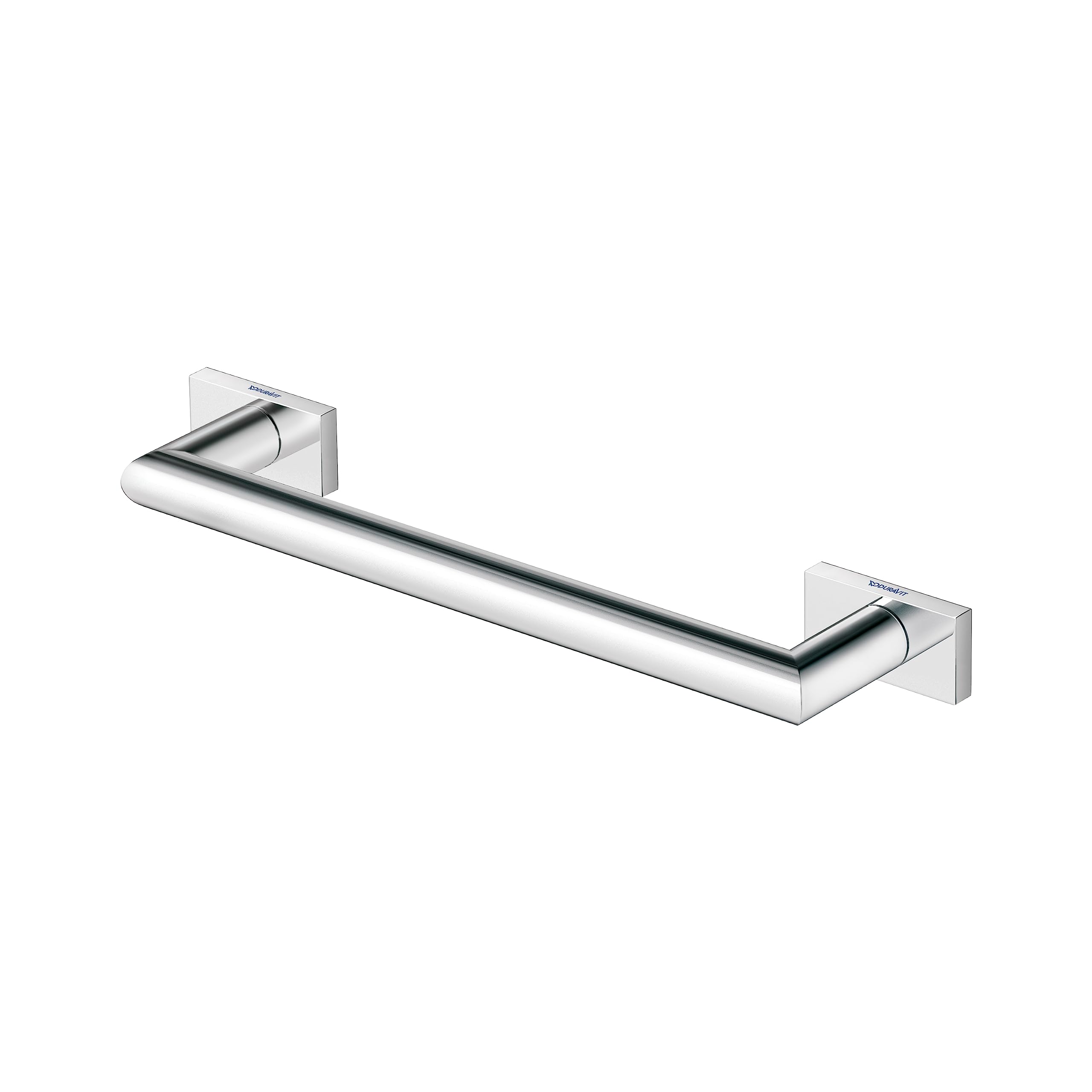 Duravit Wannengriff Karree, Haltegriff Bad auch als Handtuchhalter, Badewannengriff, Duschgriff, Sicherheitsgriff, 30 cm Länge, Chrom