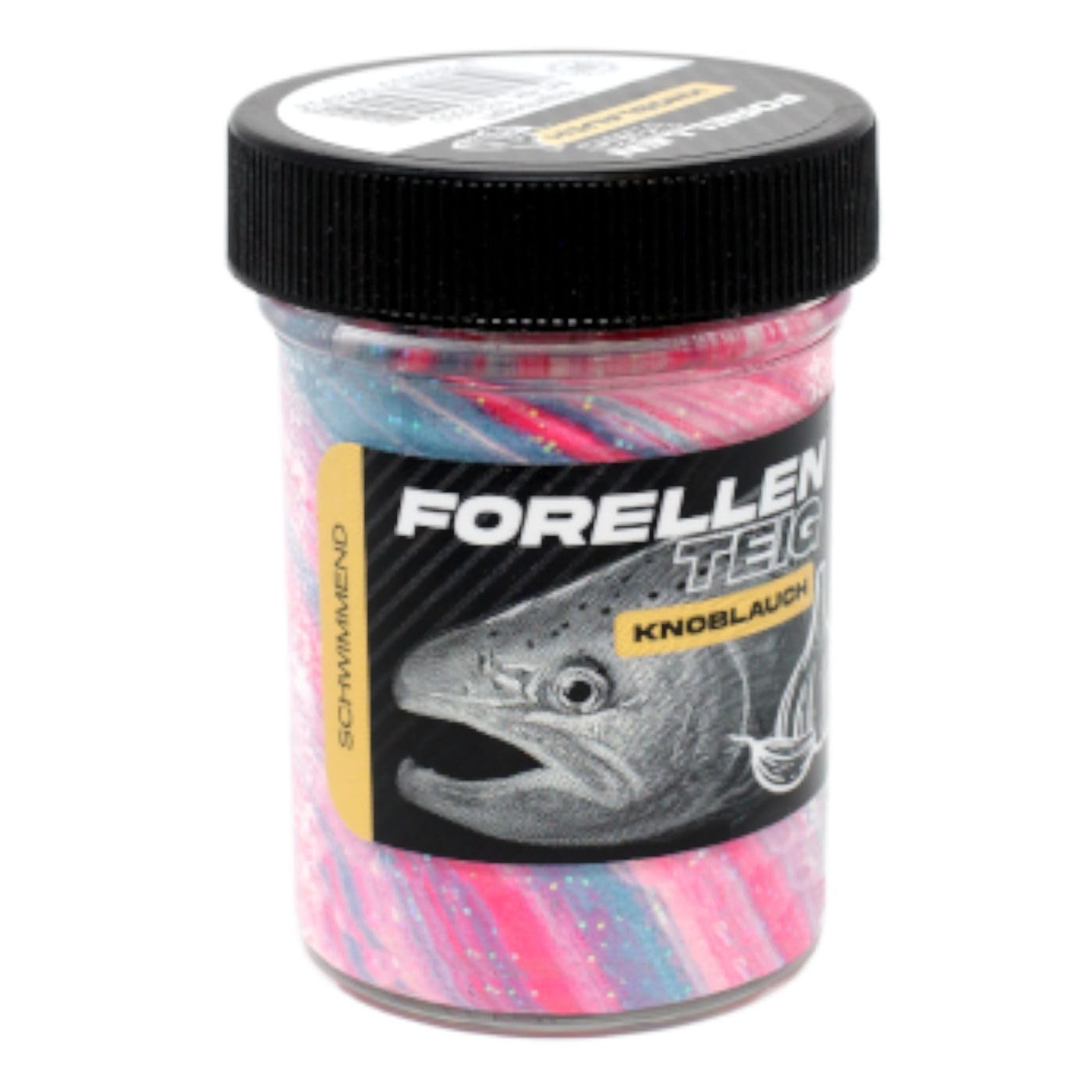 FTM Trout Dough Floating 50 g – Trout Dough, Colour/Aroma: Rainbow – Garlic