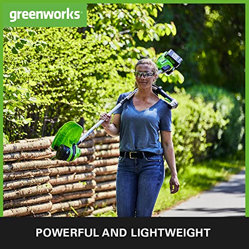 Greenworks 48V (24V x 2) Cordless Brushcutter with Grass Trimmer, 38cm Cutting Width, Bike Handle, 5.95kg Easy to use, 25cm Blade, Two of 24V 4Ah Batteries & Charger, 3 Year Guarantee 6 Greenworks 48V (24V x 2) Cordless Brushcutter with Grass Trimmer, 38cm Cutting Width, Bike Handle, 5.95kg Easy to use, 25cm Blade, Two of 24V 4Ah Batteries & Charger, 3 Year Guarantee - Image 6